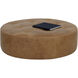 Nilda 16 inch Camel Leather Ottoman